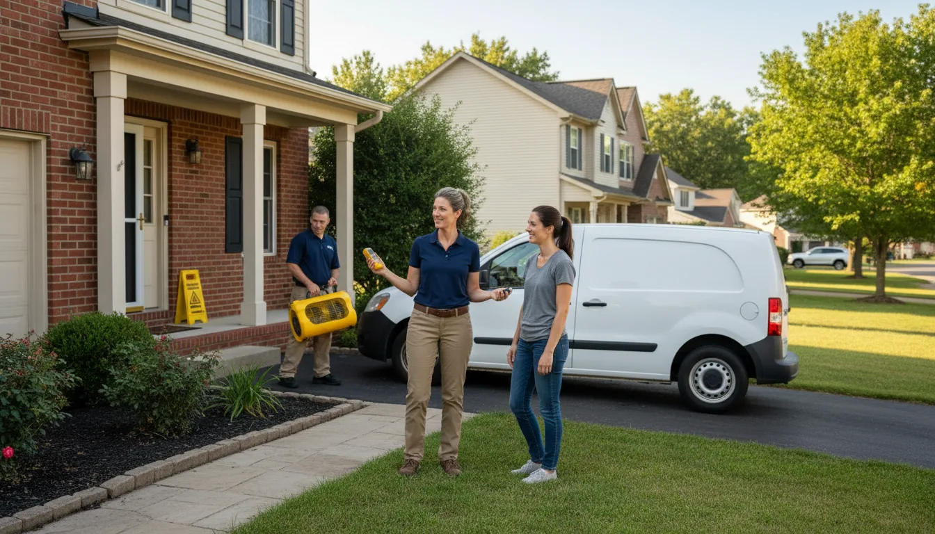 Residential water damage restoration in Littleton, MA